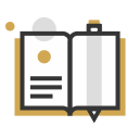 book and pencil icon