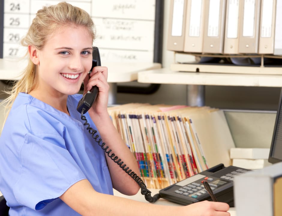 nurse working at the hospital